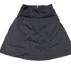 Lands End $64‎  Womens Black Swim Skirt Nylon/Spandex 6 NWT
